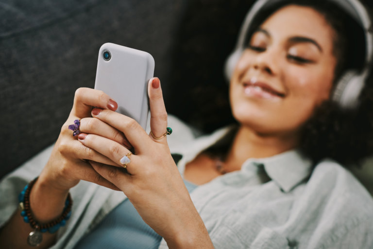 women_looking_at_her_phone